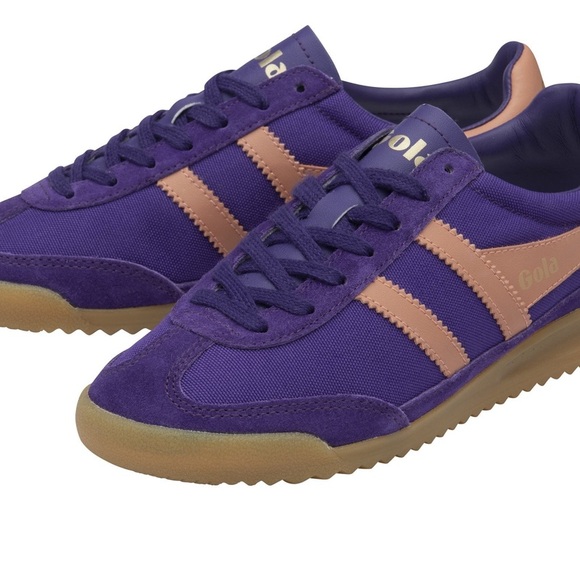 Gola Shoes - Gola Vibrant Purple and Tan Trainers